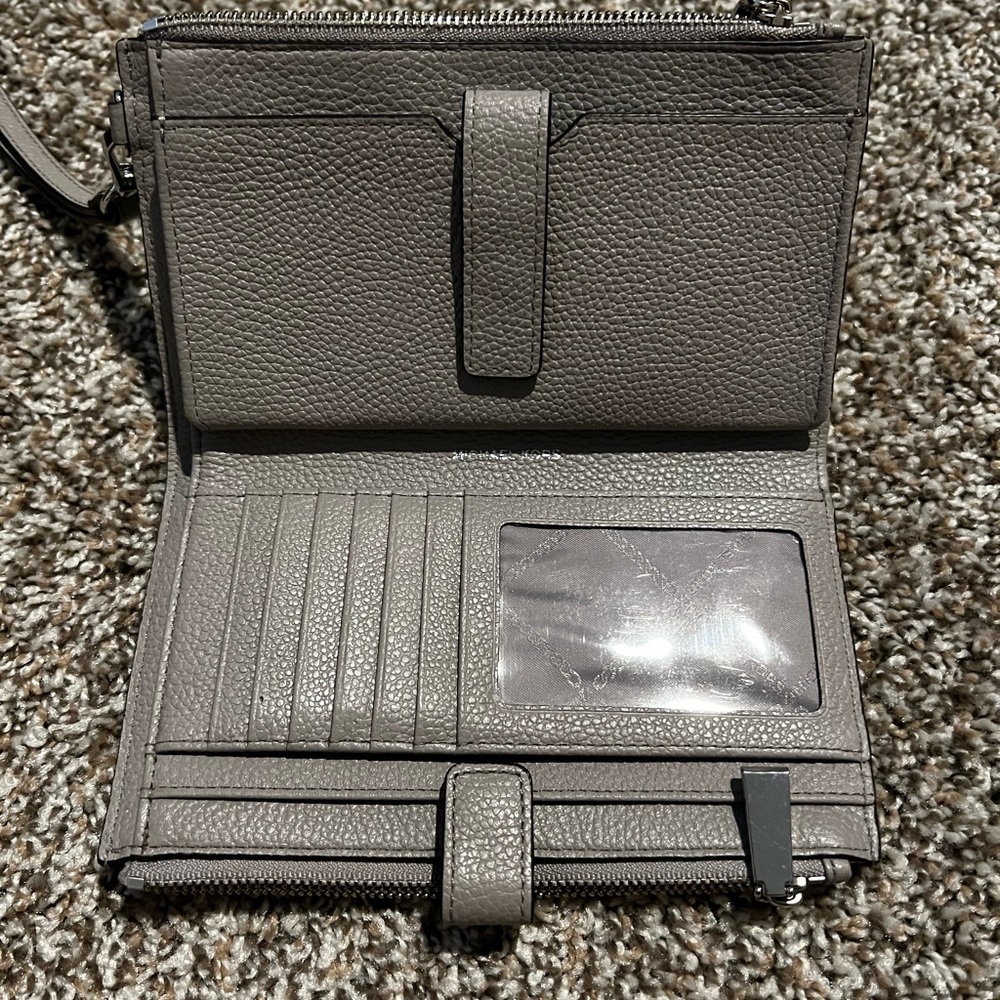 Grey Michael Kors Wristlet Wallet